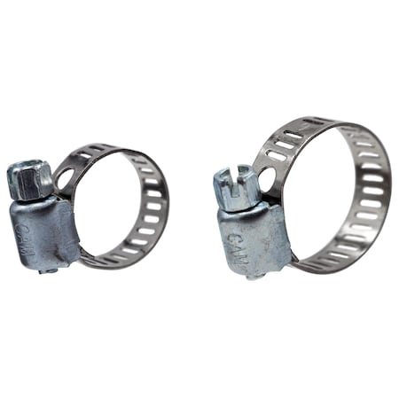 Shark Industries #6 7/16-in. to 25/32-in. Mini Hose Clamp Vent. Stainless Steel Band, 10PK 16136